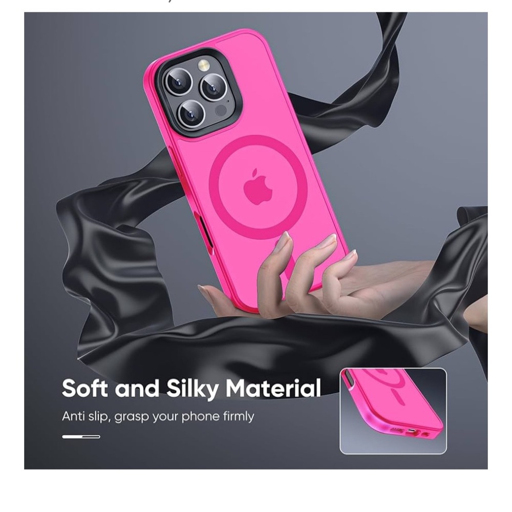 iPhone 16 Pro Phone Case 6.3 inch, Hot Pink - Picture 8 of 12